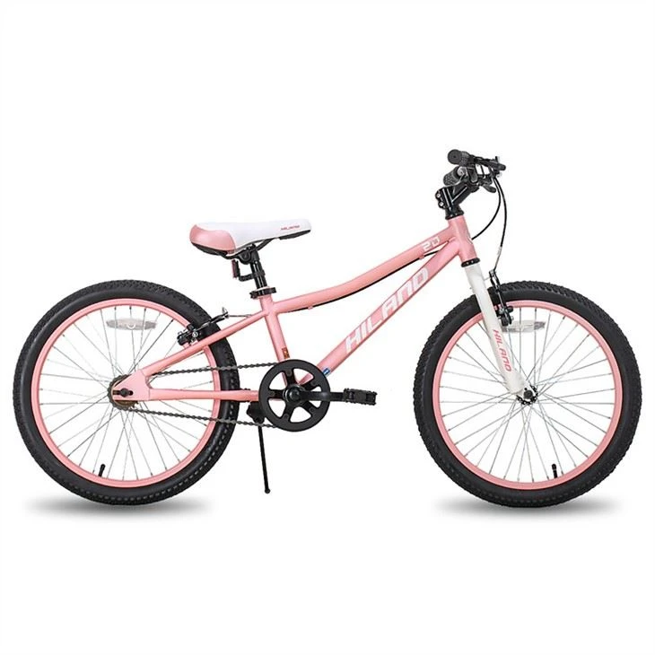 Bicicleta rosa para niños de 20 pulgadas para niños y niñas