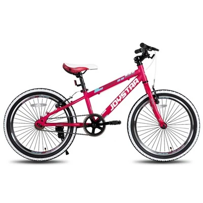 Bicicleta de montaña con freno doble V de acero de 24 pulgadas y 7 velocidades para adolescentes BIKE078