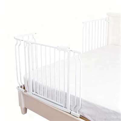 IVIL Puerta de seguridad para cama para niños Puerta de seguridad para bebés de seguridad extensible pequeña