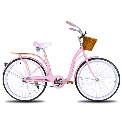 Joykie Hiland 126 pulgadas Paso a través de la bicicleta de la ciudad One Speed ​​Beach Cruiser Bicycle