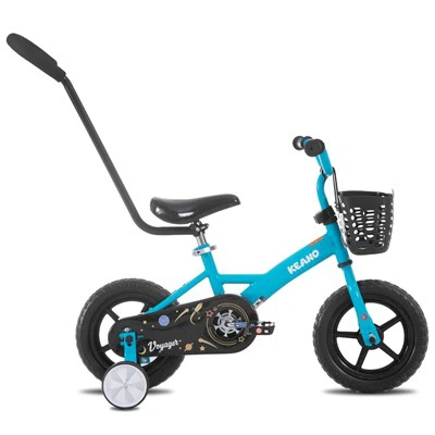 JOYKIE JOYSTAR Bicicleta para niños de 10/12 pulgadas para niños y niñas de 1 a 4 años, bicicleta para niños pequeños con ruedas de entrenamiento y canasta Bicicleta para niños